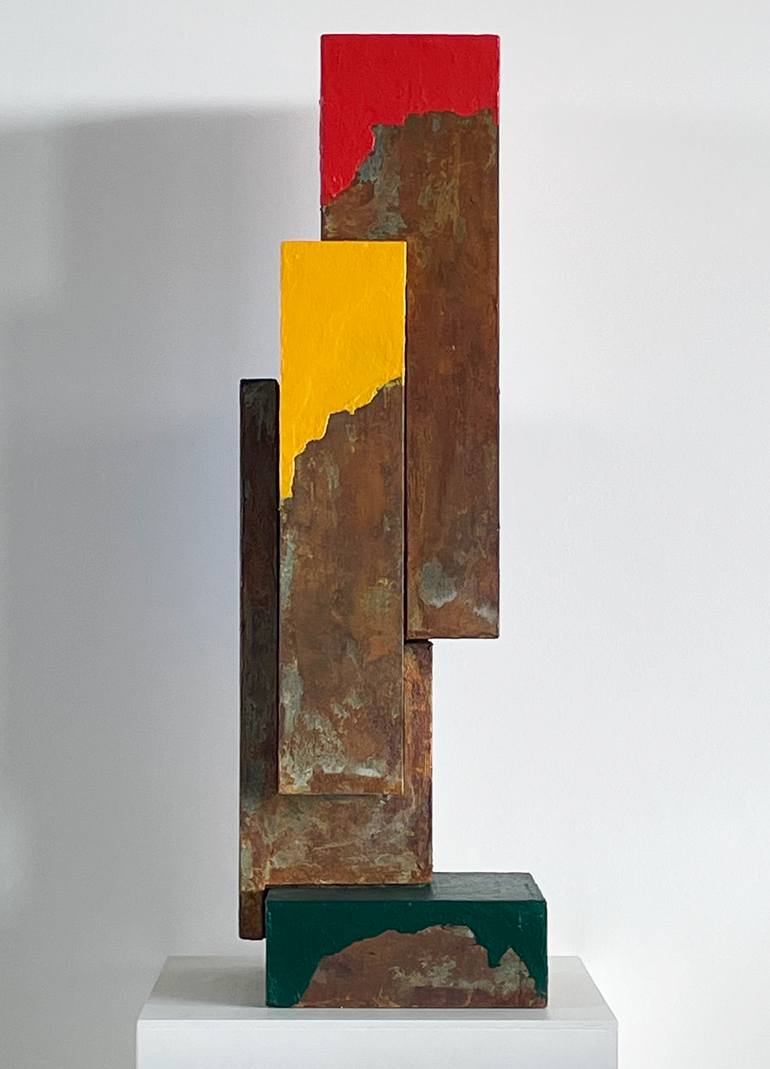 Original Abstract Architecture Sculpture by Hugo De Bel