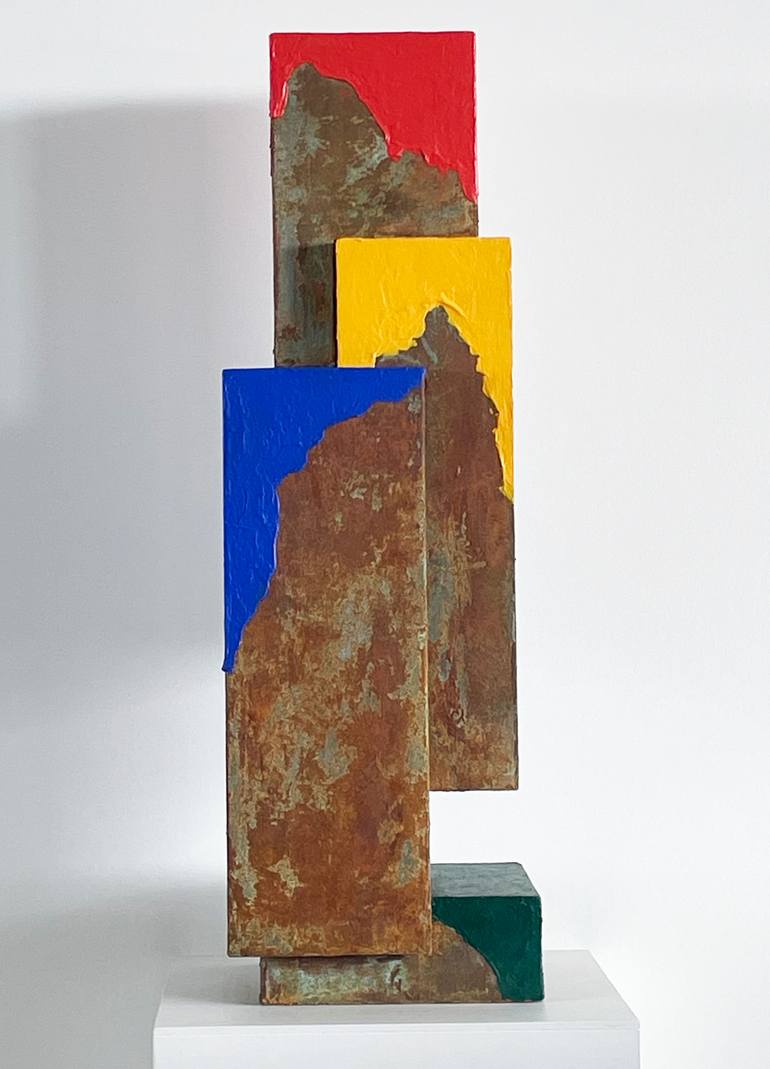 Original Abstract Architecture Sculpture by Hugo De Bel