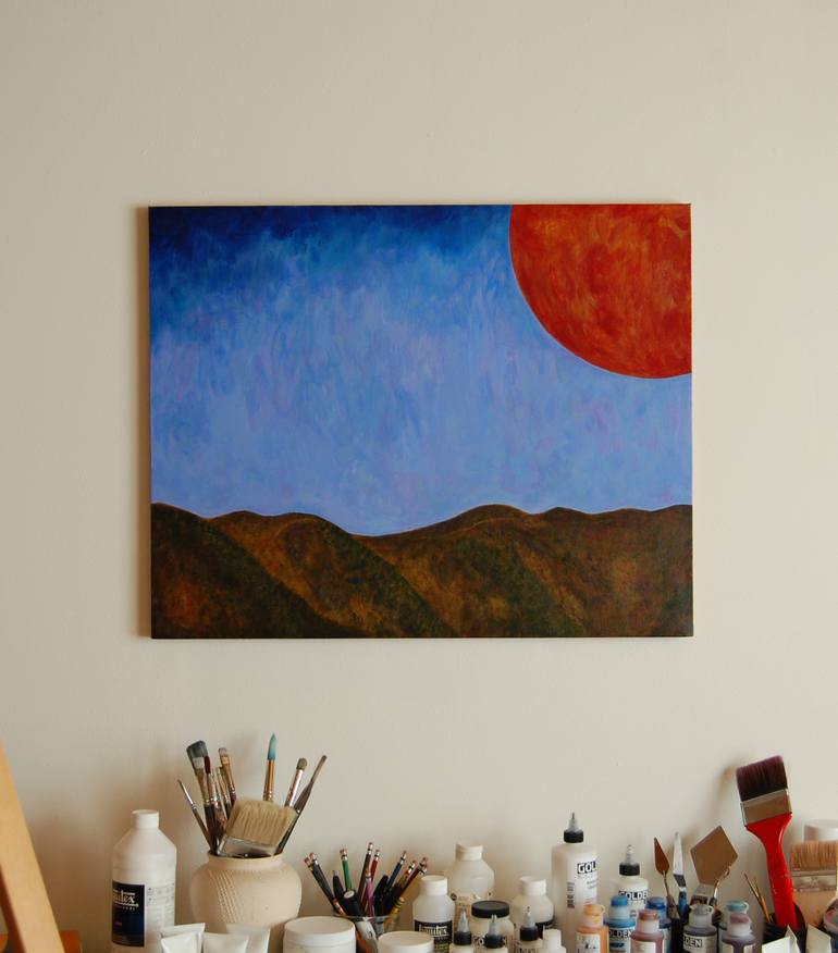 Earth Sky Sun Topanga Painting By Aarin Richard 