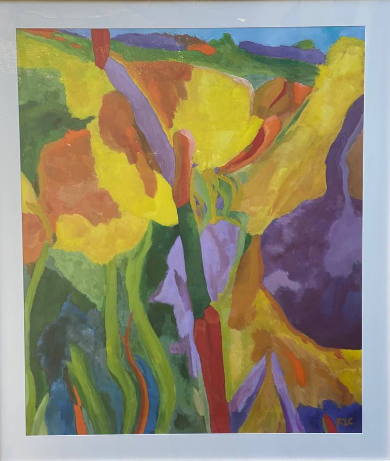 Original Impressionism Abstract Painting by Robert Zent Chew