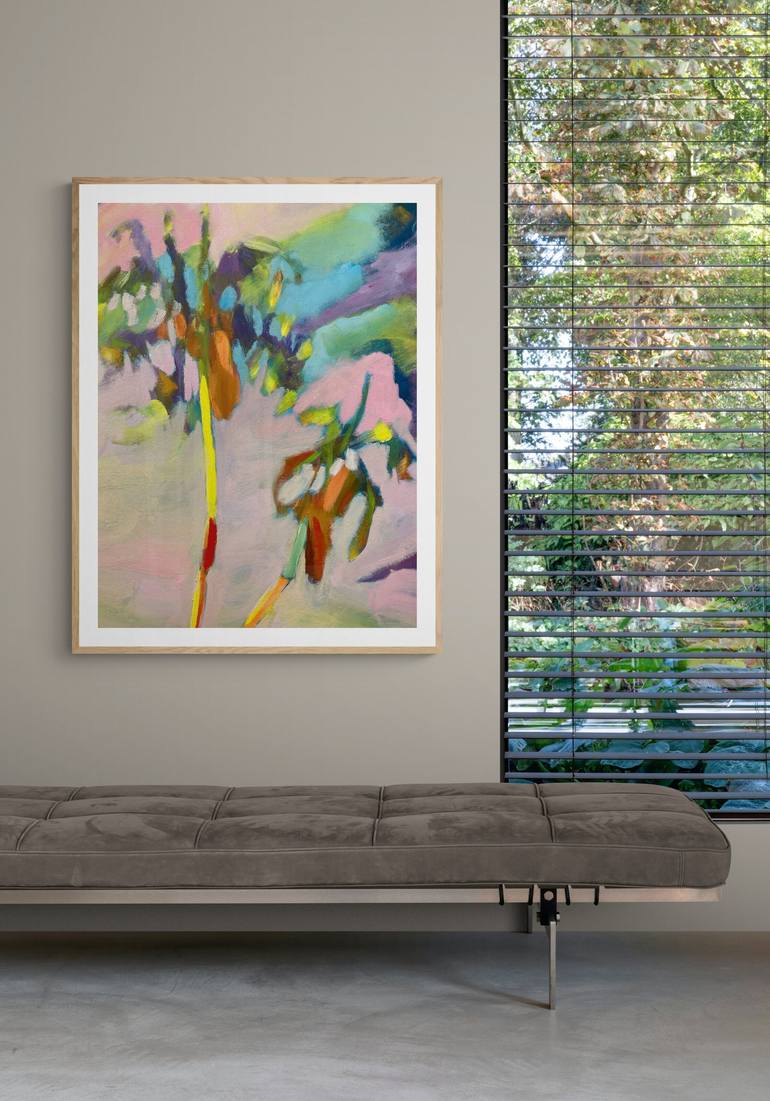 Original Abstract Floral Painting by Robert Zent Chew