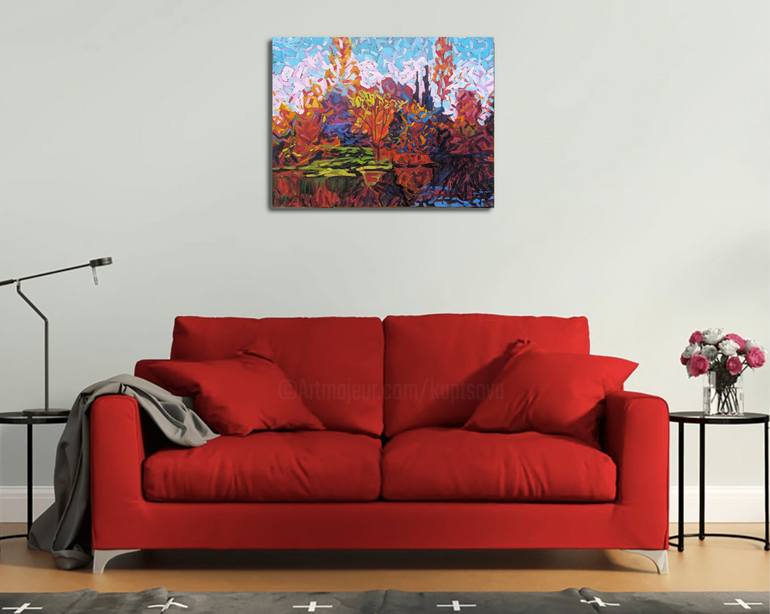 Original Landscape Painting by Irina Goldenfish