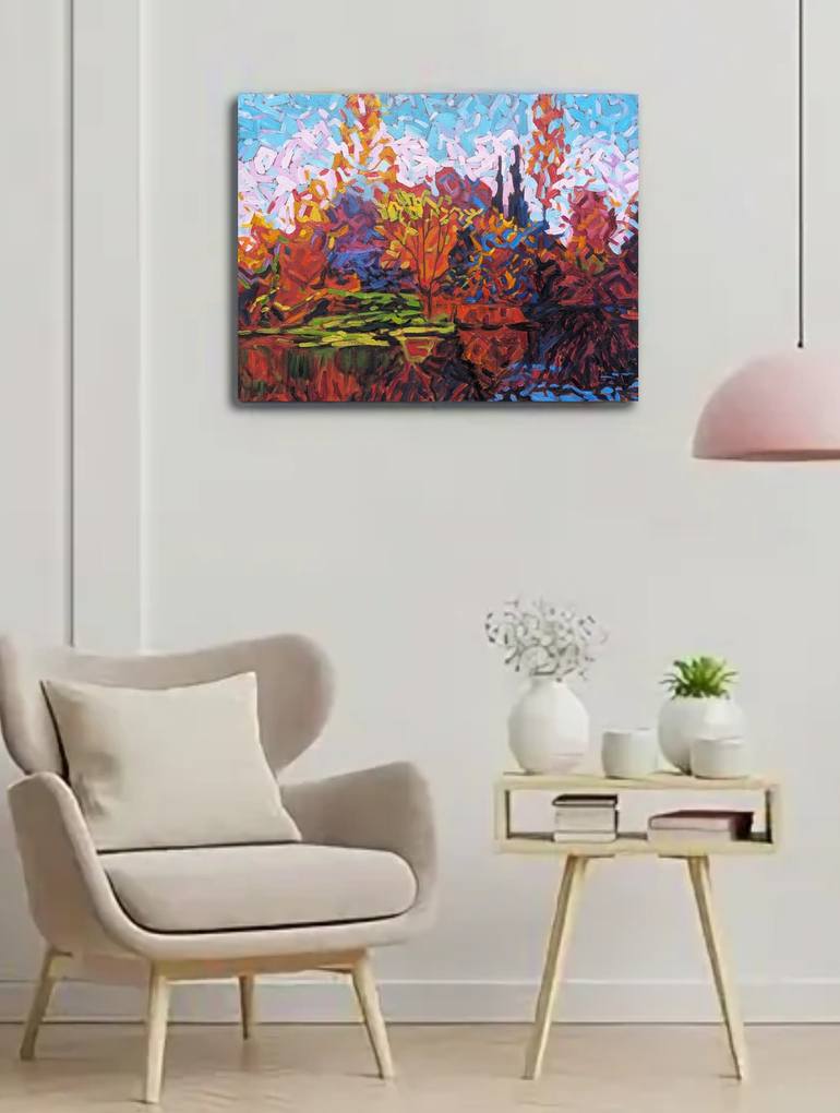 Original Contemporary Landscape Painting by Irina Goldenfish