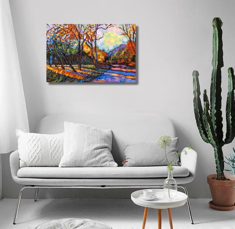 Original Contemporary Landscape Painting by Irina Goldenfish