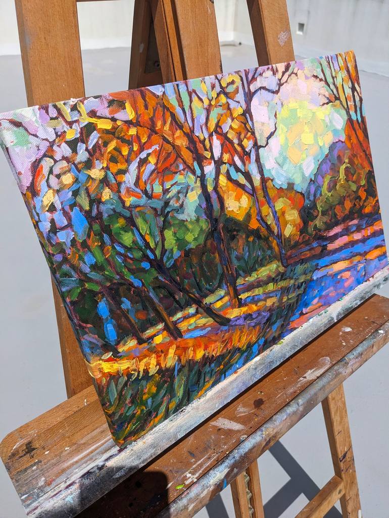 Original Landscape Painting by Irina Goldenfish