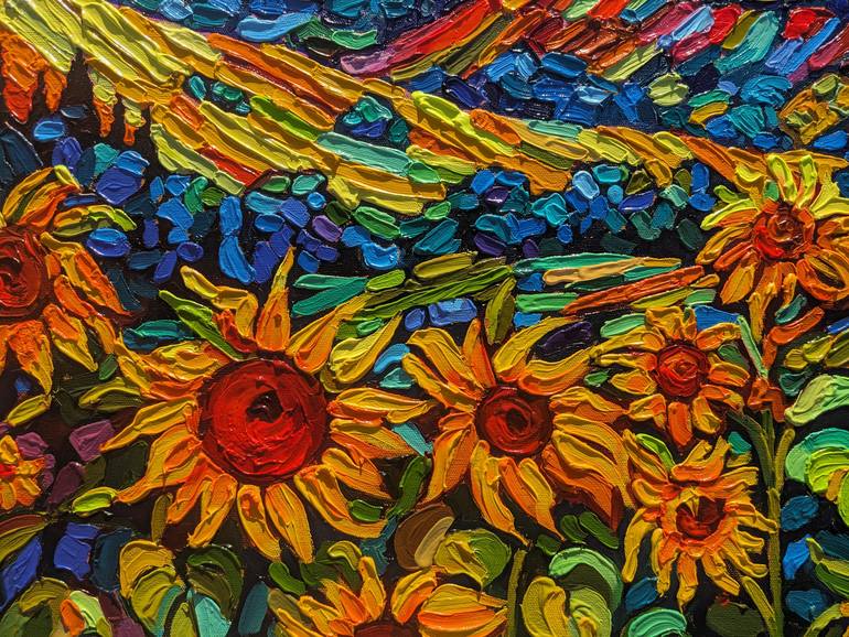 Original Conceptual Landscape Painting by Irina Goldenfish