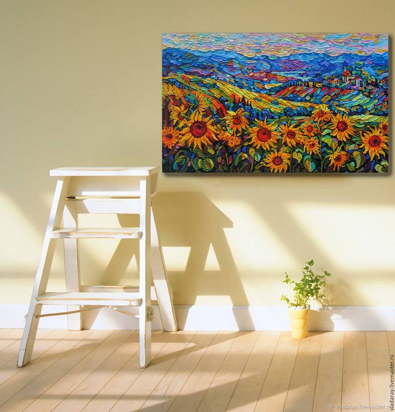 Original Conceptual Landscape Painting by Irina Goldenfish