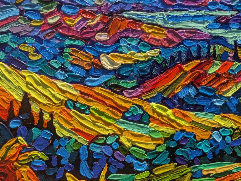 Original Conceptual Landscape Painting by Irina Goldenfish