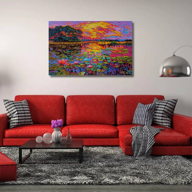 Original Contemporary Landscape Painting by Irina Goldenfish