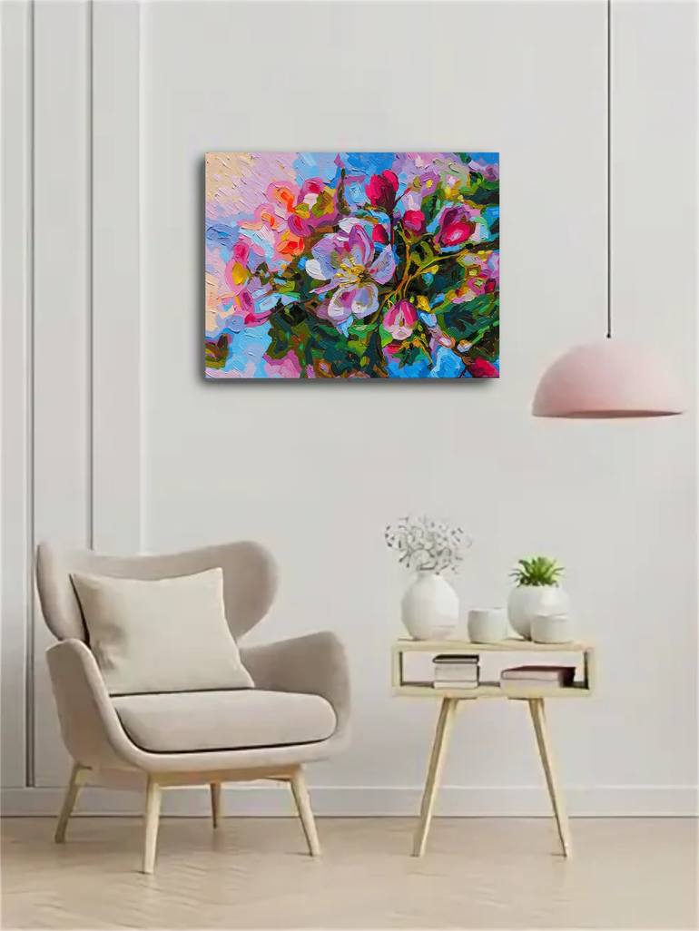 Original Contemporary Floral Painting by Irina Goldenfish