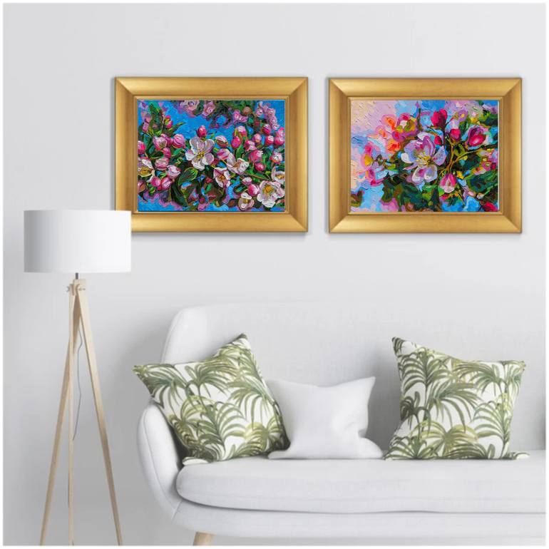 Original Contemporary Floral Painting by Irina Goldenfish