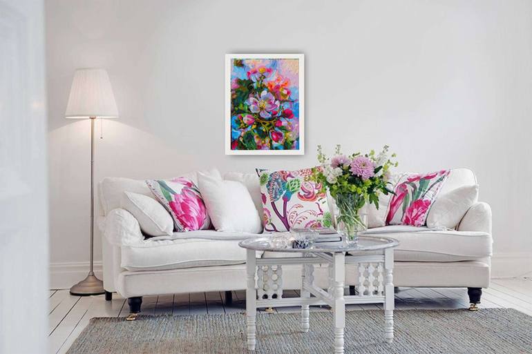 Original Contemporary Floral Painting by Irina Goldenfish