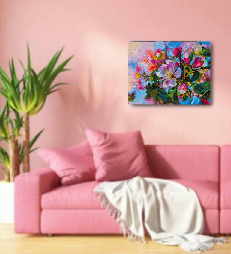 Original Contemporary Floral Painting by Irina Goldenfish