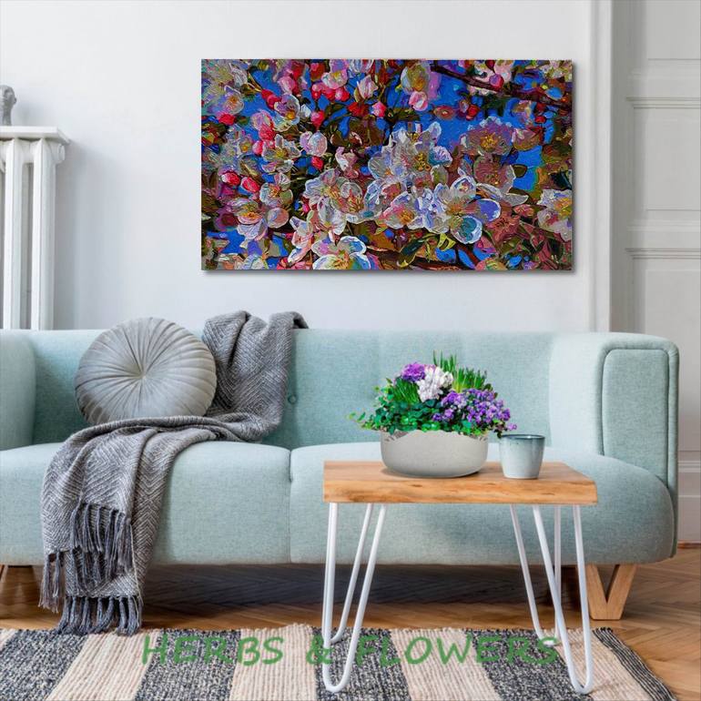 Original Abstract Nature Painting by Irina Goldenfish