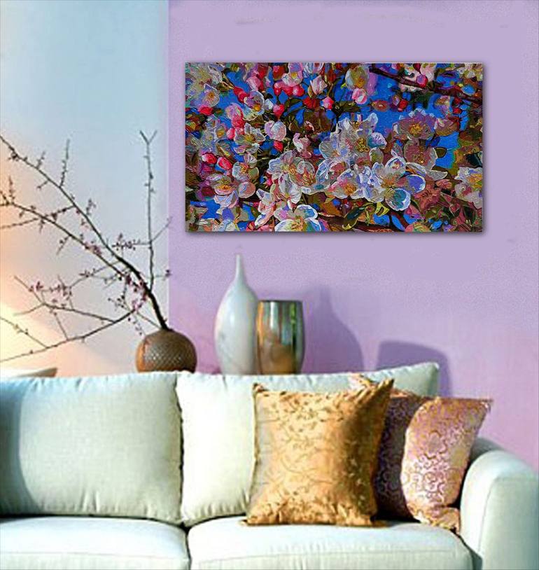 Original Abstract Nature Painting by Irina Goldenfish