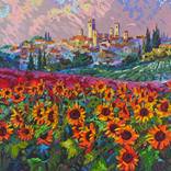 SUNFLOWERS (II) by Irina Goldenfish