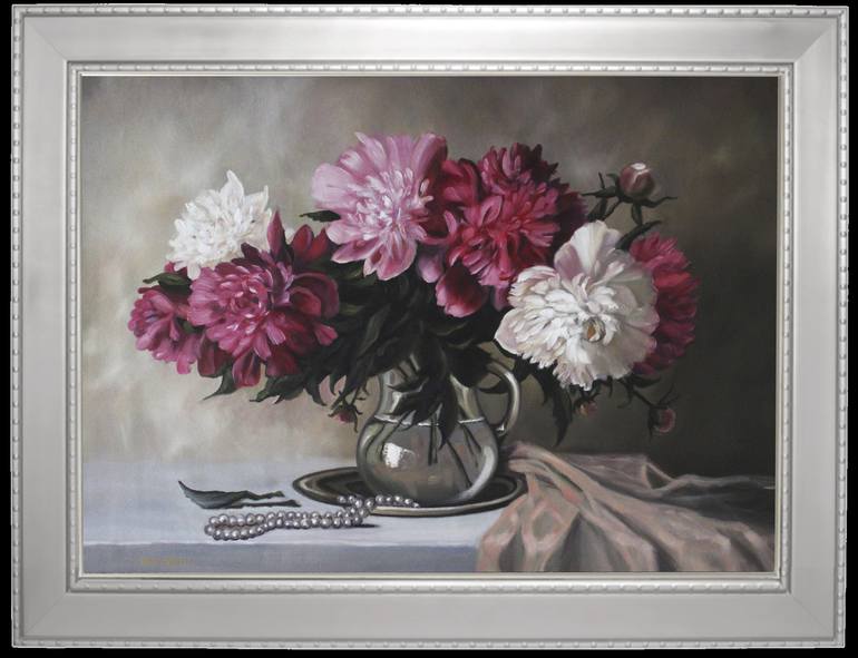 Original Figurative Floral Painting by Irina Goldenfish