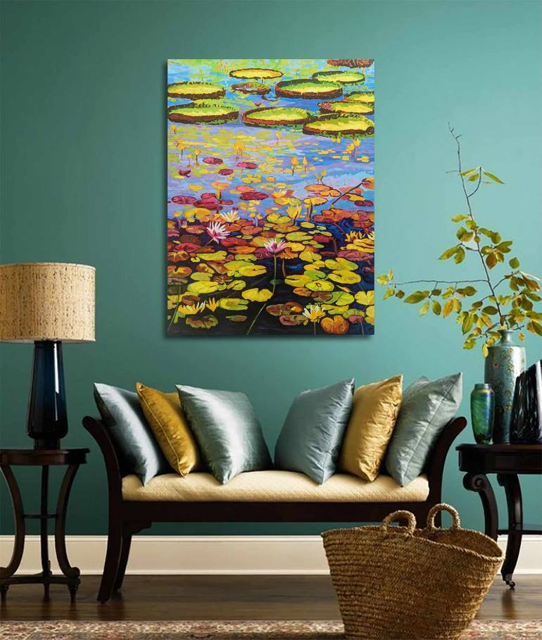 Original Impressionism Landscape Painting by Irina Goldenfish