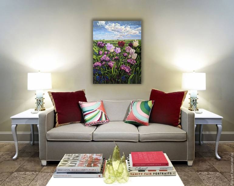 Original Impressionism Floral Painting by Irina Goldenfish