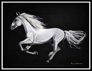 Original Fine Art Horse Paintings by Irina Goldenfish