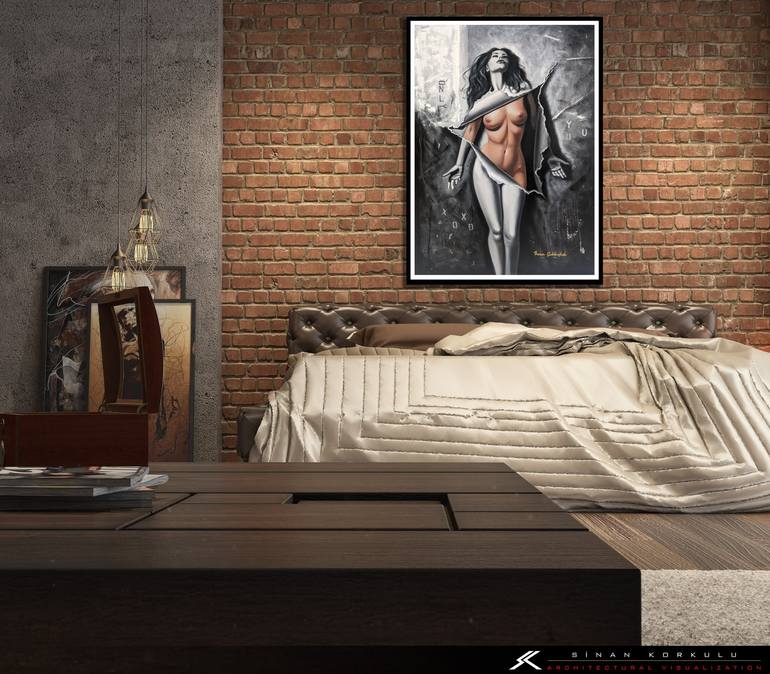 Original Erotic Painting by Irina Goldenfish