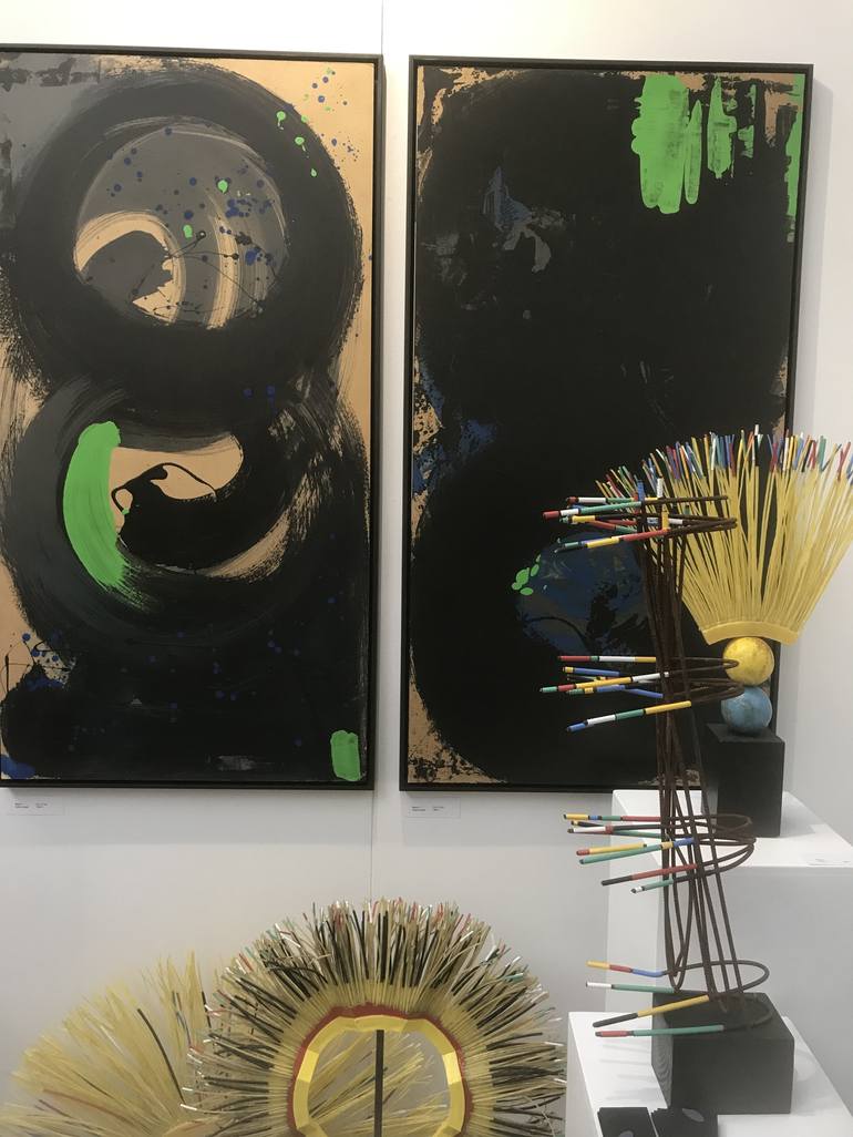 Original Modern Abstract Painting by Therese and Oscar Merner