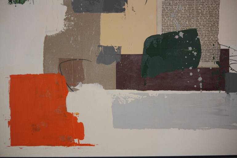 Original Abstract Collage by Therese and Oscar Merner