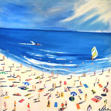 Original Expressionism Beach Paintings by Gonzalo Centelles