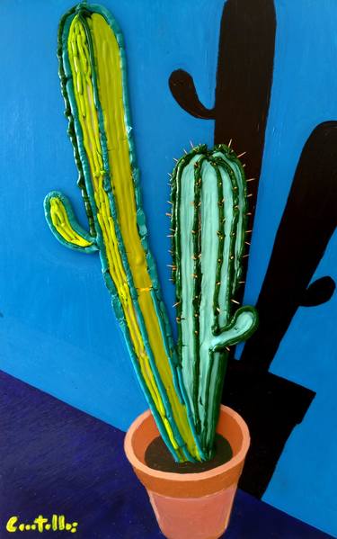 Two cactus thumb