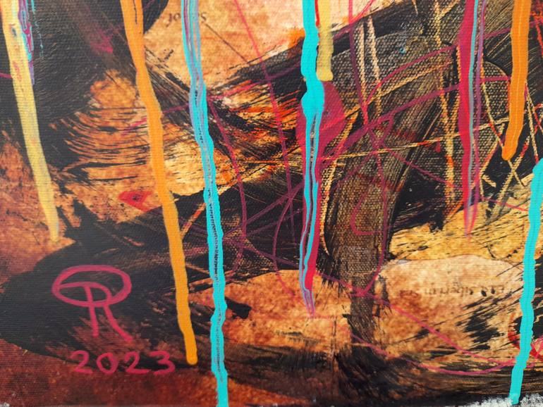 Original Abstract Expressionism Abstract Painting by Eva Dahn Rubin