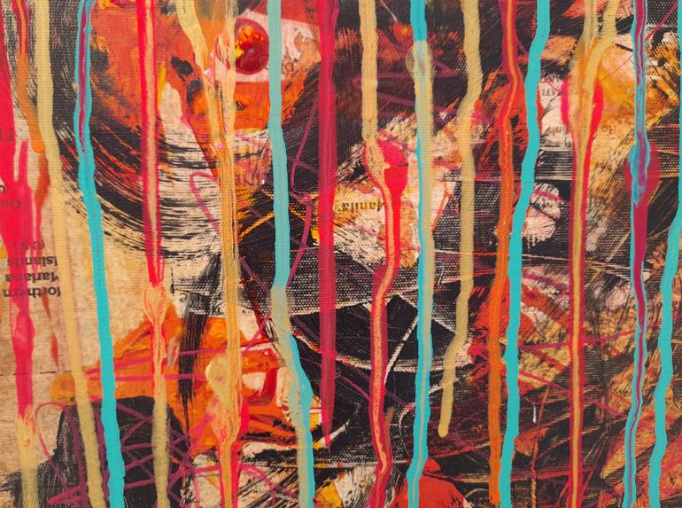 Original Abstract Expressionism Abstract Painting by Eva Dahn Rubin