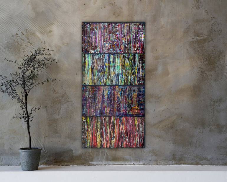 Original Abstract Expressionism Abstract Painting by Eva Dahn Rubin