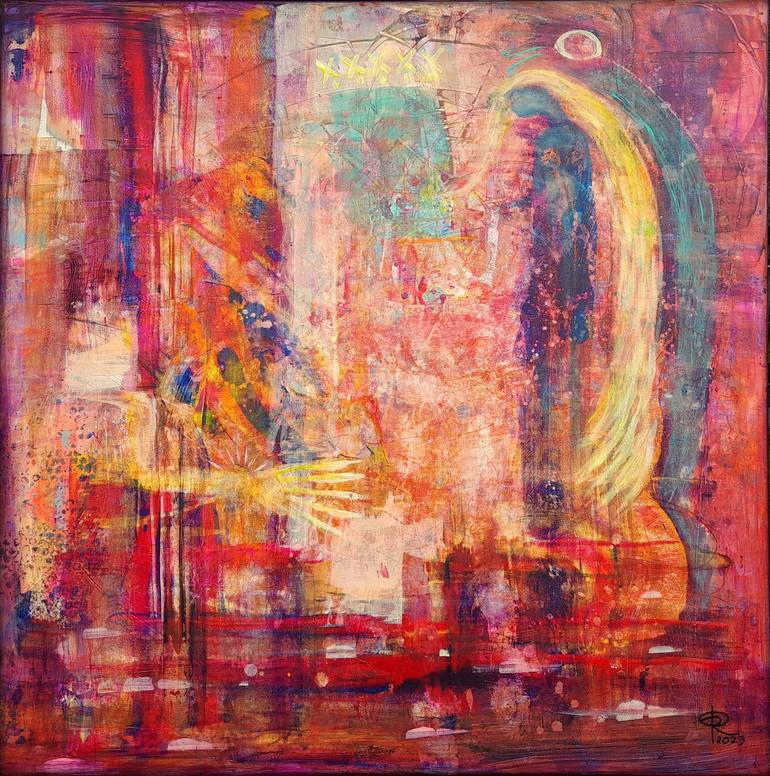 Original Abstract Culture Paintings by Eva Dahn Rubin