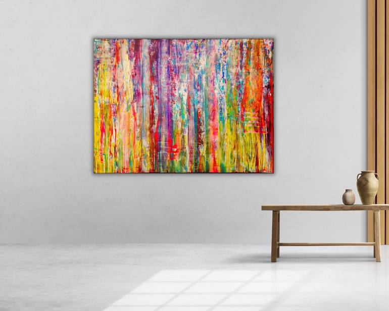 Original Abstract Expressionism Abstract Painting by Eva Dahn Rubin