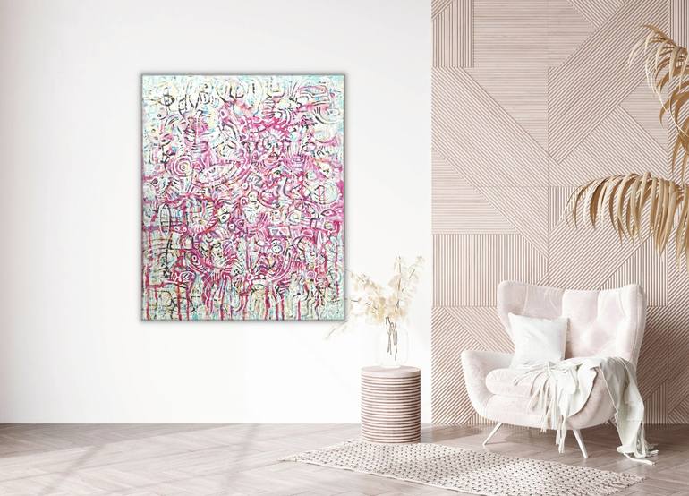 Original Fine Art Abstract Painting by Eva Dahn Rubin