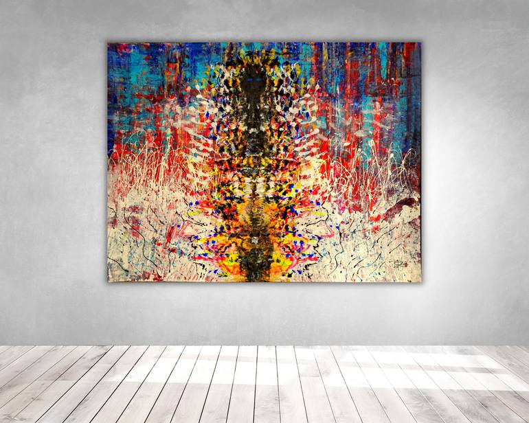 Original Abstract Expressionism Abstract Painting by Eva Dahn Rubin