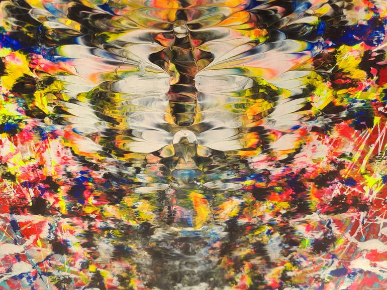 Original Abstract Expressionism Abstract Painting by Eva Dahn Rubin