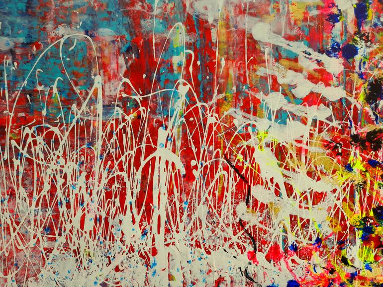 Original Abstract Expressionism Abstract Painting by Eva Dahn Rubin