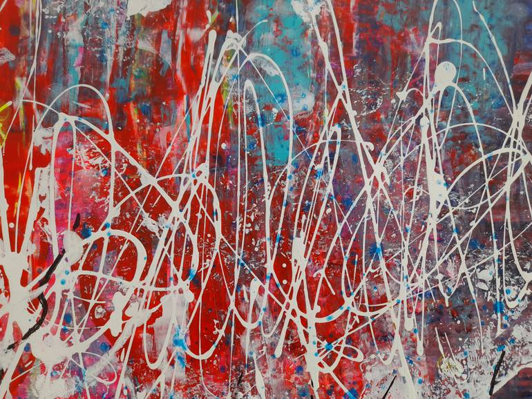 Original Abstract Expressionism Abstract Painting by Eva Dahn Rubin