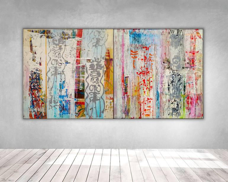 Original Contemporary Abstract Painting by Eva Dahn Rubin