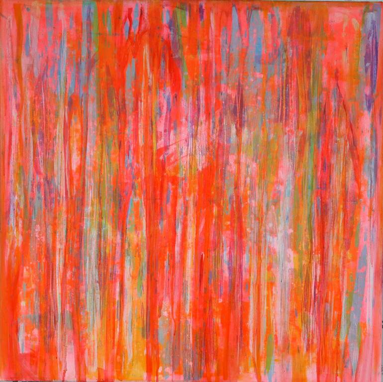 Red and alive Painting by Eva Dahn Rubin | Saatchi Art