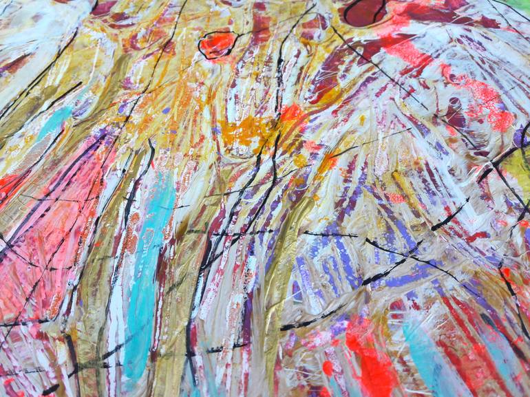 Original Abstract Expressionism Abstract Painting by Eva Dahn Rubin
