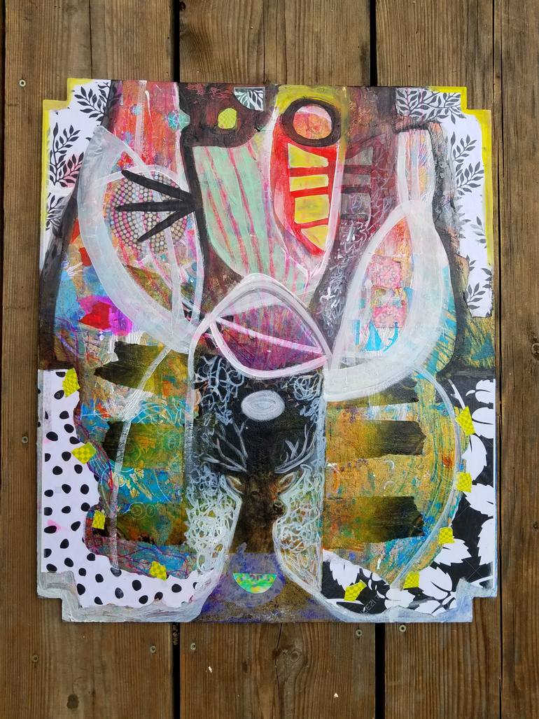 Original Abstract Expressionism Abstract Painting by Eva Dahn Rubin