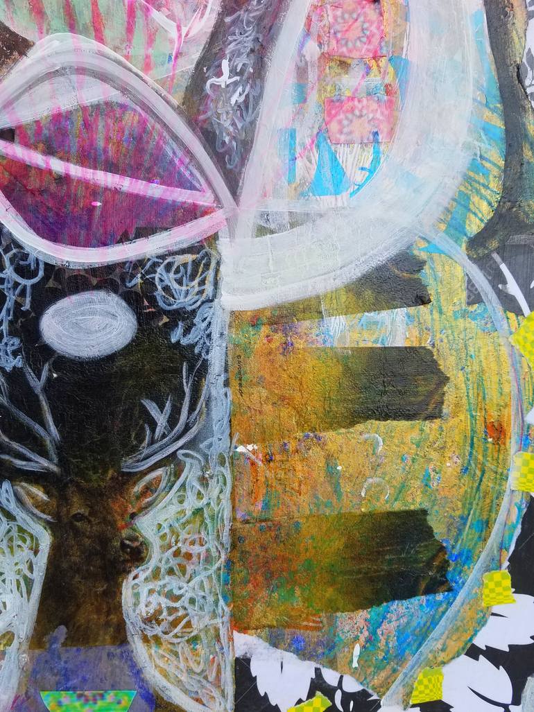 Original Abstract Expressionism Abstract Painting by Eva Dahn Rubin