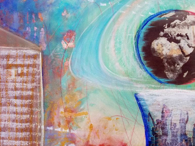 Original Abstract Still Life Painting by Eva Dahn Rubin