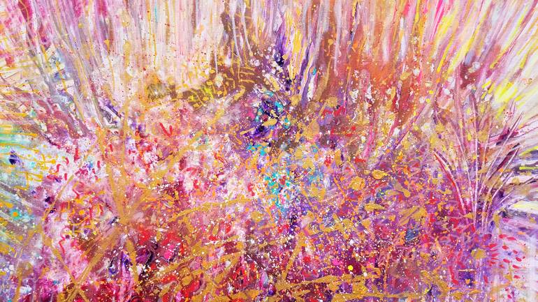 Original Abstract Expressionism Abstract Painting by Eva Dahn Rubin