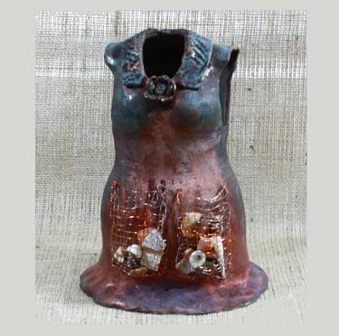 Raku Ceramics Sculpture TERRA FIRMA FAMILY  - MOTHER thumb