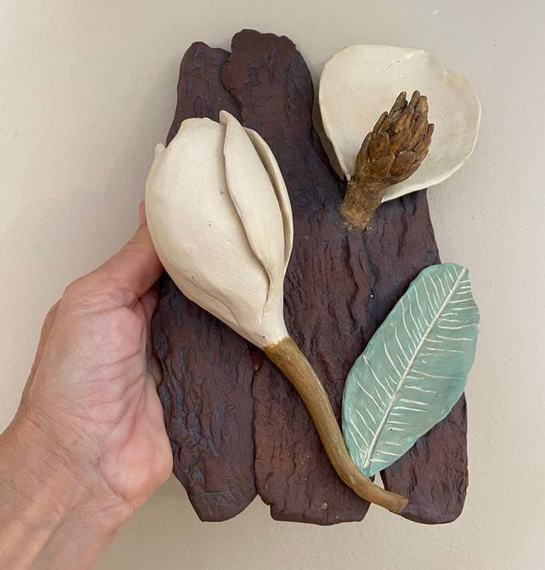 Original Fine Art Botanic Sculpture by Elena Miller