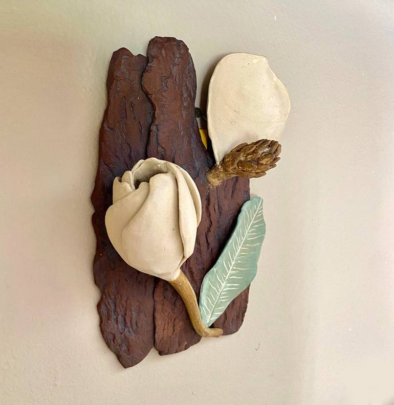 Original Fine Art Botanic Sculpture by Elena Miller