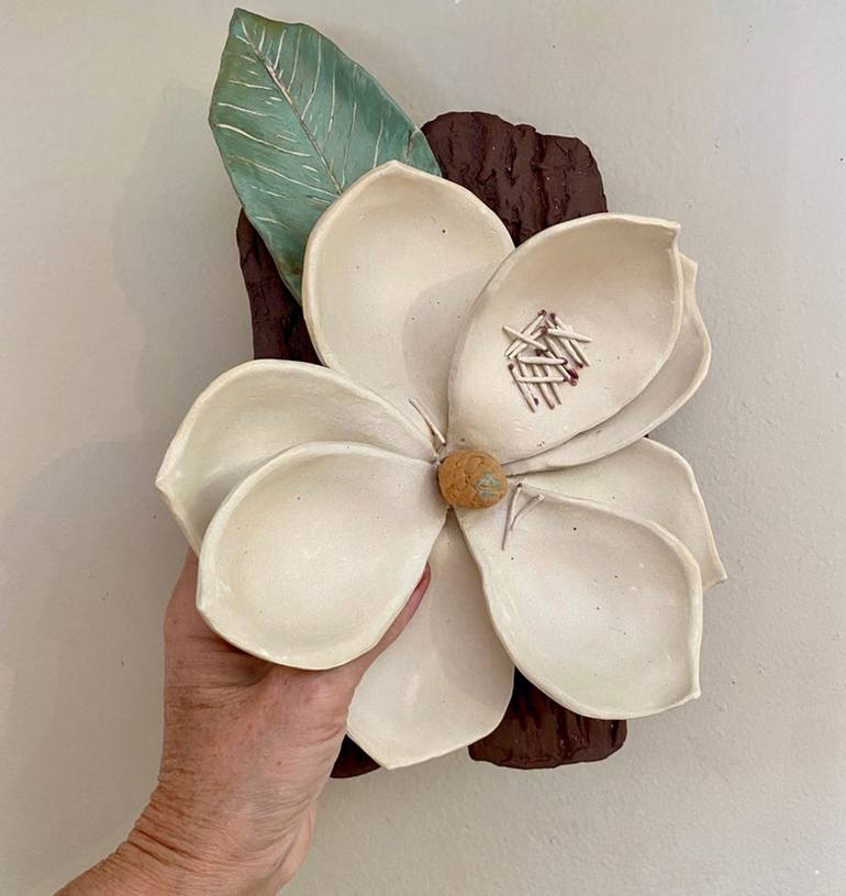 Original Fine Art Botanic Sculpture by Elena Miller